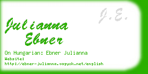 julianna ebner business card